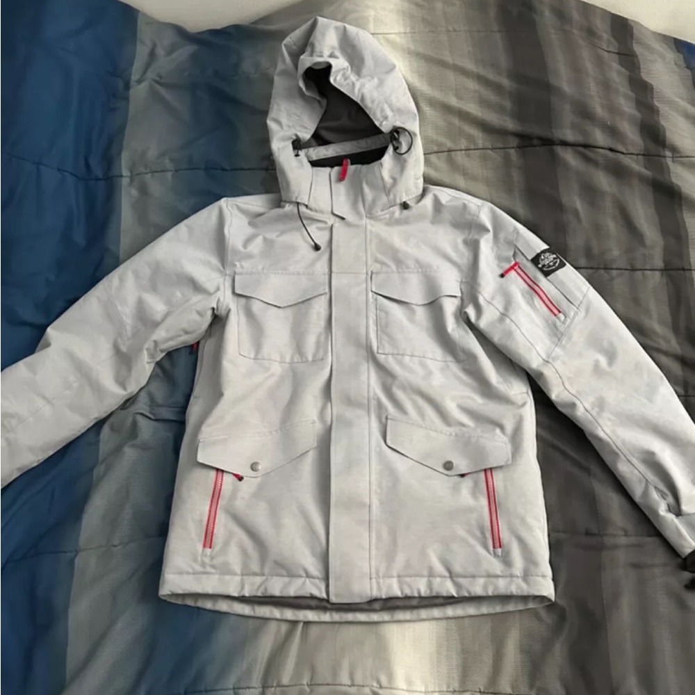 Boulder Gear Teton Ski Jacket - Waterproof Insulated Men Fossil Grey Medium